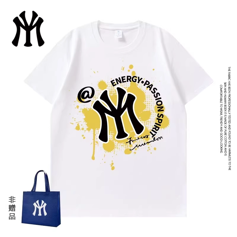 MY PAUL官方正品夏季情侣纯棉短袖26新款T恤男女潮流圆领短袖y