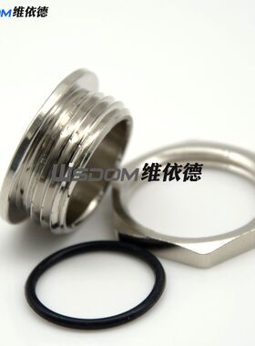 热销金属圆形闷盖一字刀口堵塞件旋转堵塞头M12M16M20铜镀镍防水