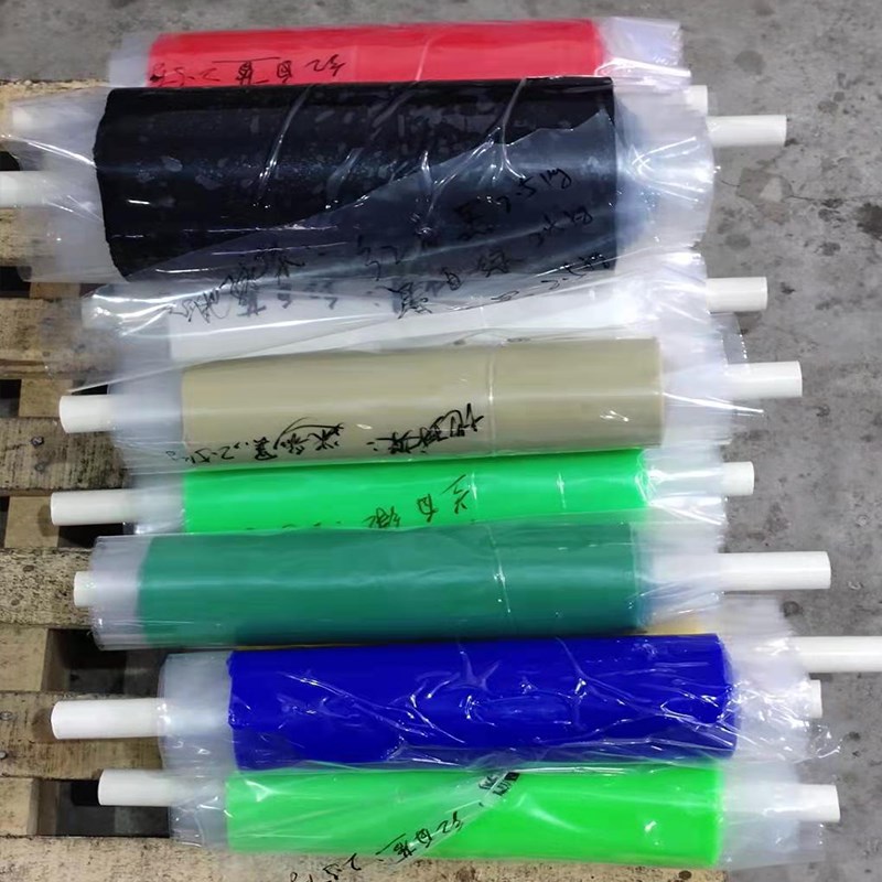 热销炼胶出片用双层油纸塑料薄膜双层粘膜低粘度粘性膜隔离硅胶用