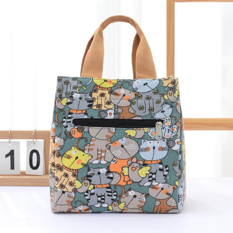 热销饭盒袋子小拎包日式百搭小清新帆布包加厚妈咪小包可爱手提便