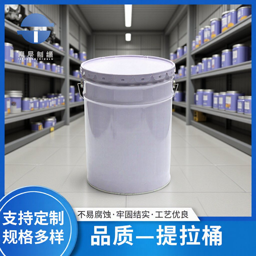 20L马口铁提拉桶涂白涂料防漏化工桶广口密封大容量铁桶烧纸铁桶