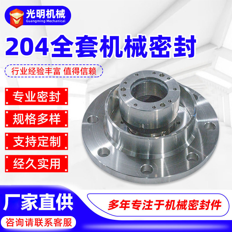 204全套机械密封真空负压高温石墨碳化硅化工泵反应釜机械密封件
