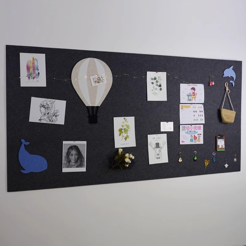 毛毡板照片墙幼儿园作品展示板留言板软木背景板装饰毛毡墙贴