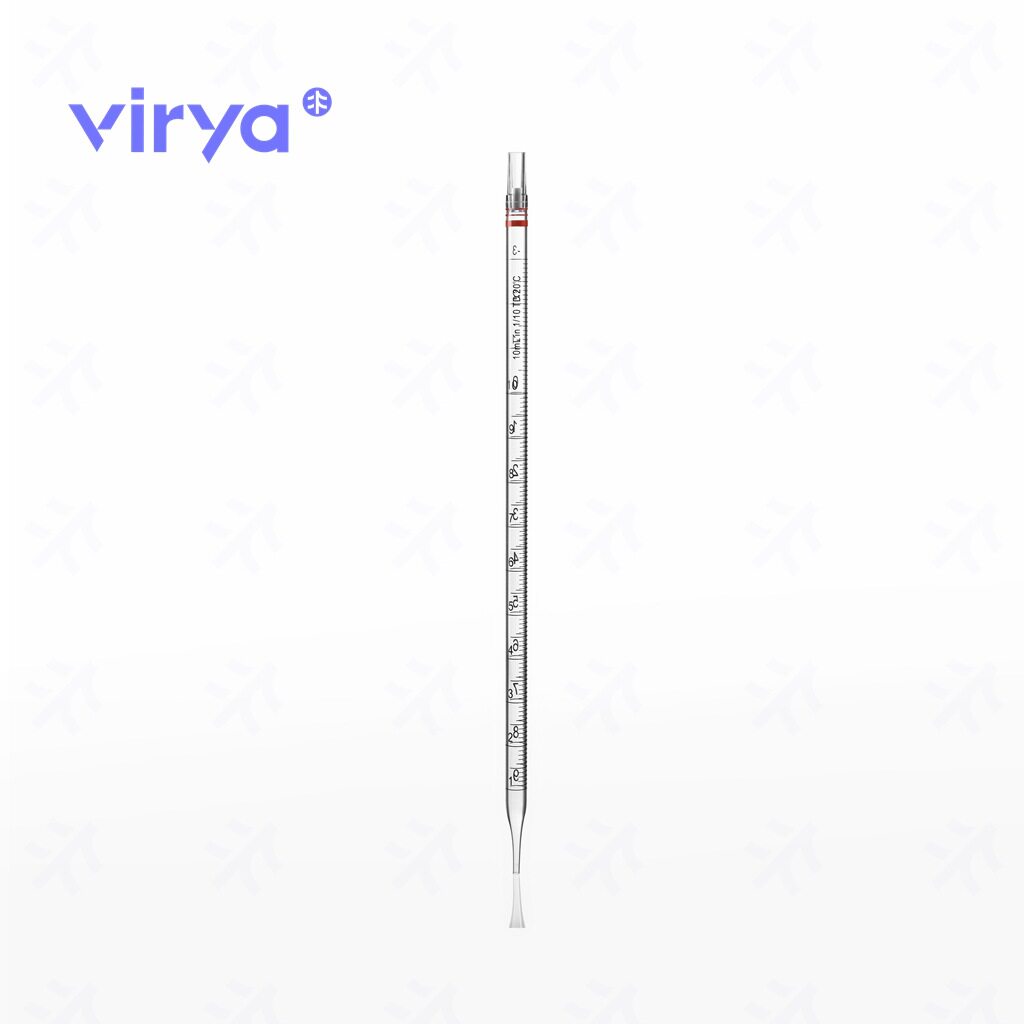 维尔亚Virya刻度移液管10mL一次成型 库金橙3290109 聚丙乙烯材质