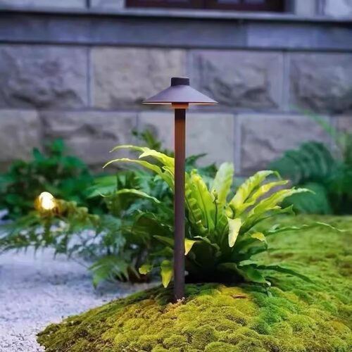 简约蘑菇草坪灯花园别墅名宿地插式草地灯LED现代户外庭院灯防水