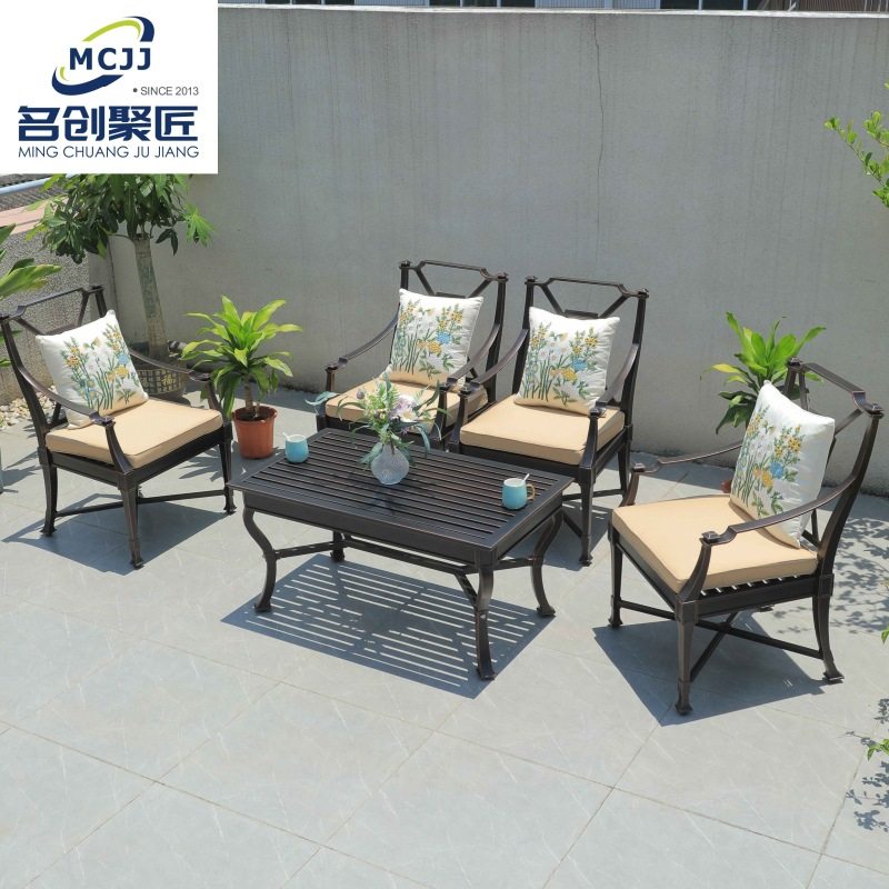 欧式户外桌椅家用露台铸铝室外休闲花园庭院组合铁艺三五件套阳台,电子元器件市场,电线扎带/束线带,淘宝优惠券,粉丝福利购,淘宝优惠卷