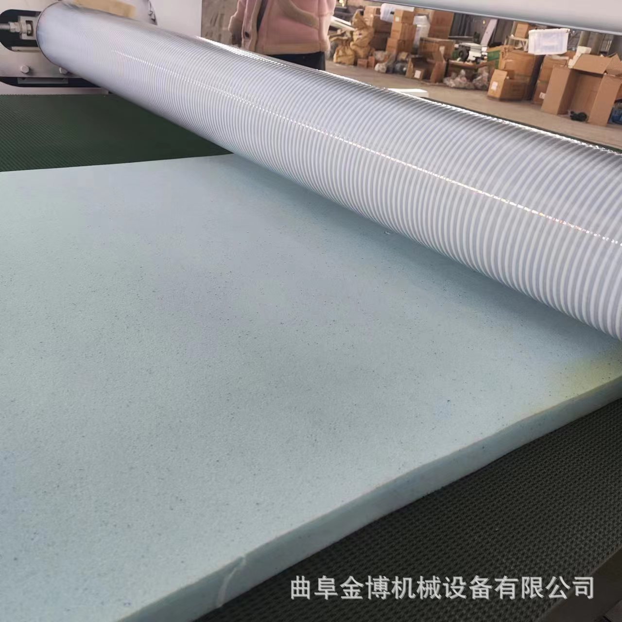 聚氨酯密度板百洁布涂胶机