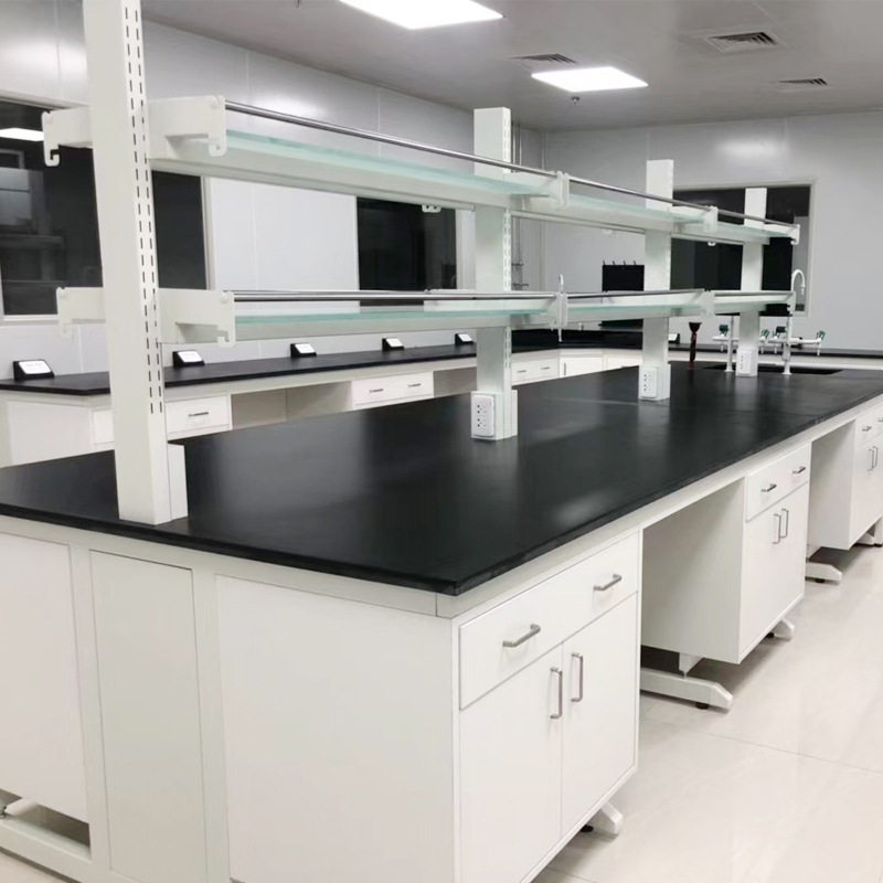 学校科研医院实验室工作台钢木边台中央实验台钢木实验台现货直销