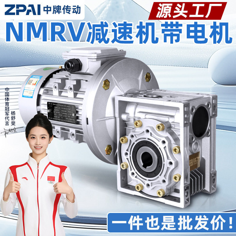 NMRV蜗轮蜗杆减速机带电机380V