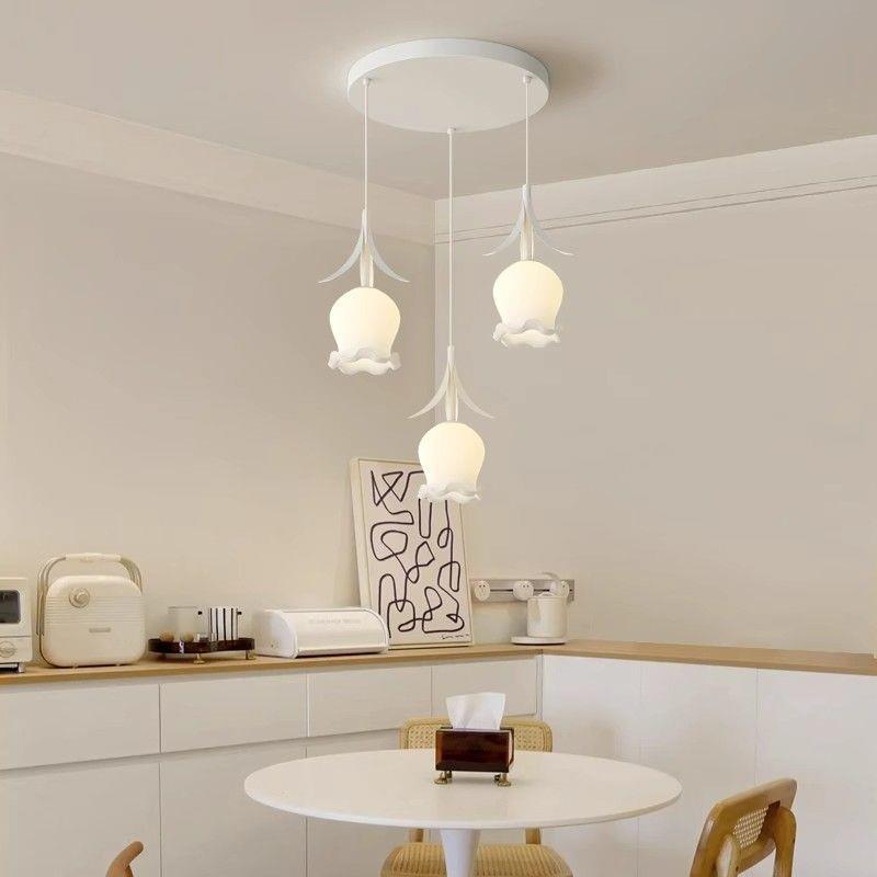 【人收藏】餐厅吊灯网红奶油现代简约法式吧台创意复古田园护眼餐