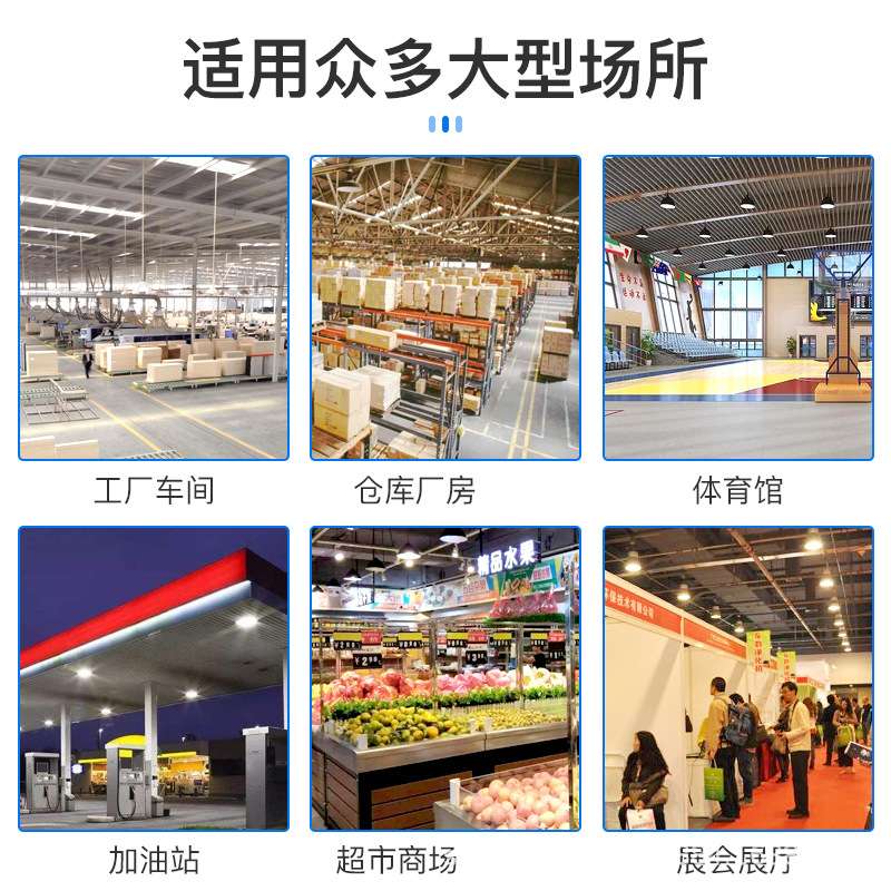 led工矿灯100W150W200W250W车间仓库工厂房工业照明吊灯体育馆灯