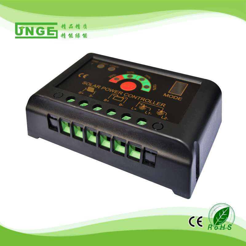 离网12V/24V5A10A15A20A太阳能充电控制器铅酸磷酸铁锂三元锂通用