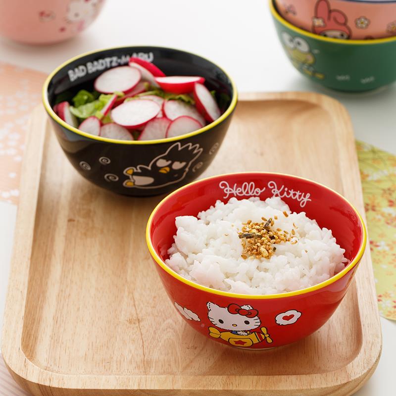 陶瓷碗可爱卡通家用餐具个性创意少女心小号个吃饭碗