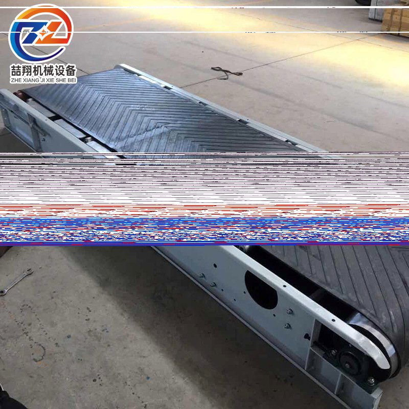 快递爬坡流水线输送机 移动式螺旋输送机 装配伸缩皮带平板输送机