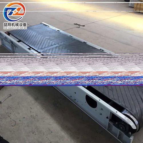 快递爬坡流水线输送机 移动式螺旋输送机 装配伸缩皮带平板输送机