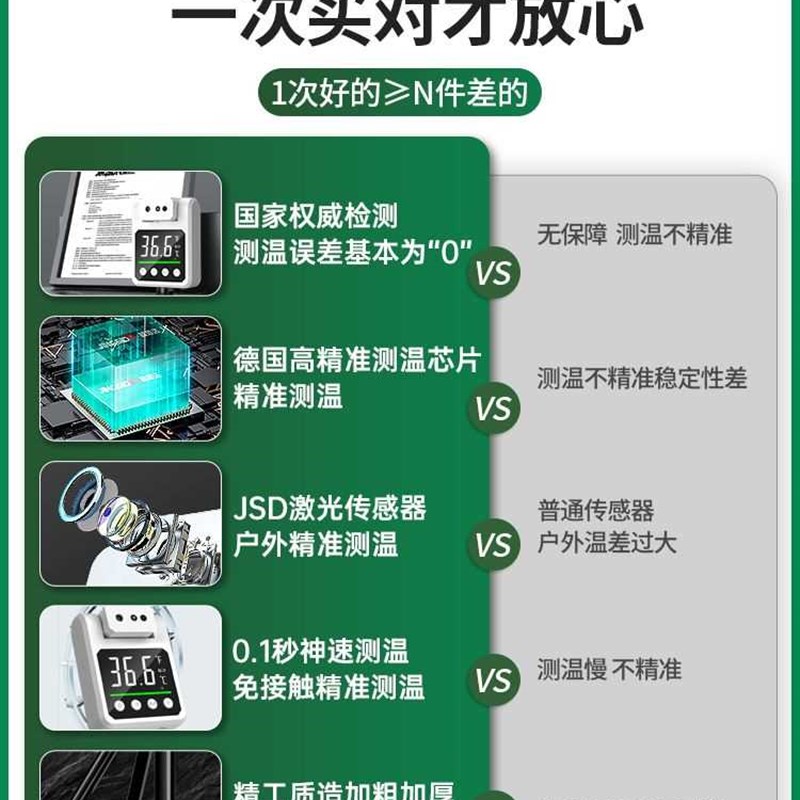 。温检测仪立式门口All语音商用远距温度计器自动红外线体测温