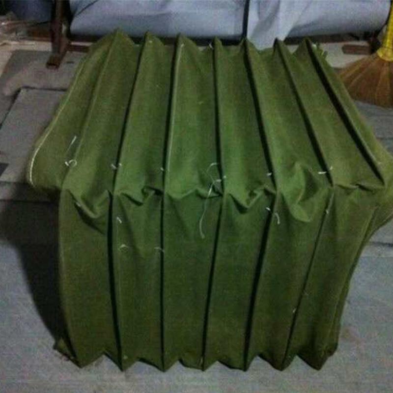 通风机软连结 防火耐高温硅胶布排烟管道软接头 帆布通风伸缩风管