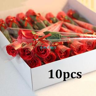 Rose Artificial Gift pcs Anni Day Soap ValentineS Flower