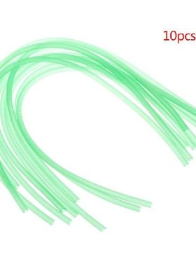 10 Pcs/Set Fishing Tube Rubber Band Turnover Hook