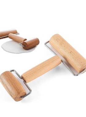 Wooden Rolling Pin Hand Dough Roller for Pastry, Chapati,
