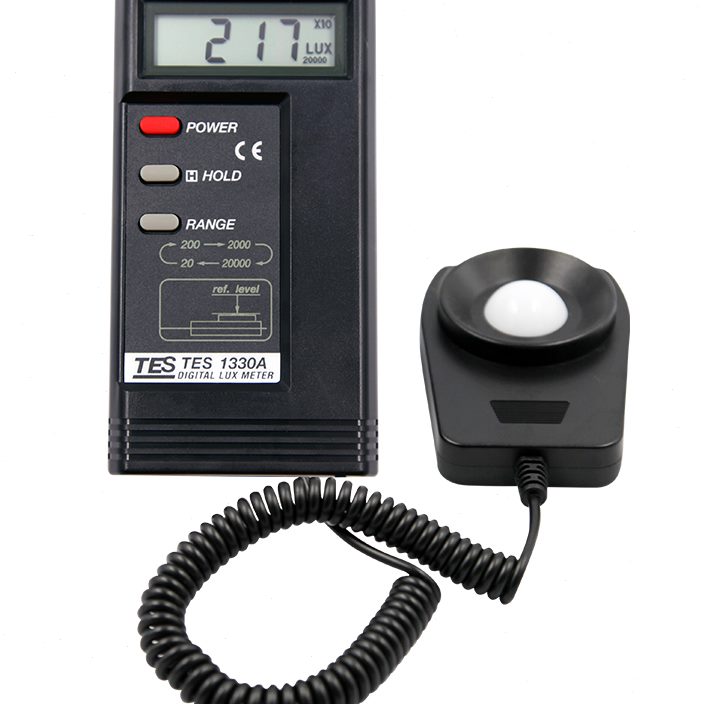 。台湾泰仕tes10A照度计高精度照度仪光照度测试仪测光仪TES12A