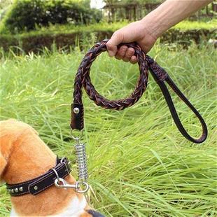 Pet Dog Leash leather Collar long Traction Rope Cats Puppy