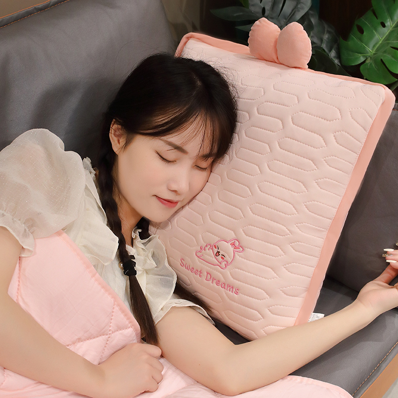 夏季多功能抱枕被子两用凉感二合一毯子办公室午睡空调夏凉被夏天