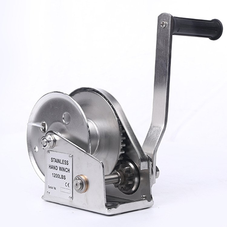 厂家供应VTVI牌304手摇绞盘1200磅不锈钢自锁绞盘绞车南京