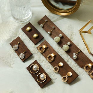 Colorful Wooden Earring display stand earing organizer for j