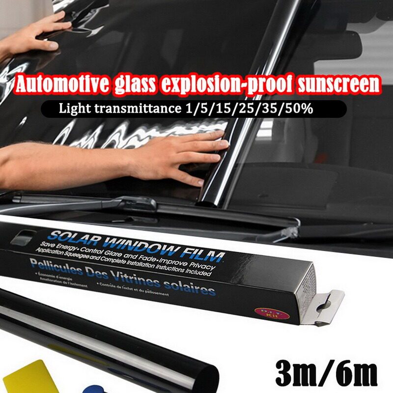 1 Roll 50x300cm 1/5/15/25/35/50 Percent VLT Window Tint Film