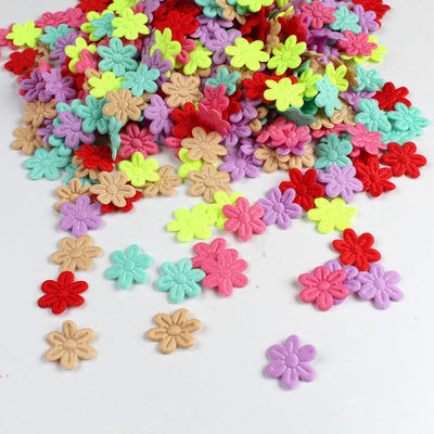 100pcs Artificial Flowers Felt cloth five-petal flower embos