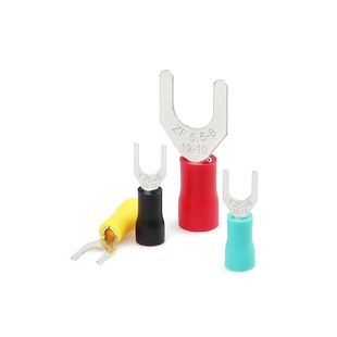 SV1.25 叉型预绝缘接线端子Y形U型冷压接线鼻子线耳铜端头 3欧式