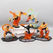 二代火拳路飞艾斯萨博海贼手办王战斗版玩具模型车载摆件盲盒