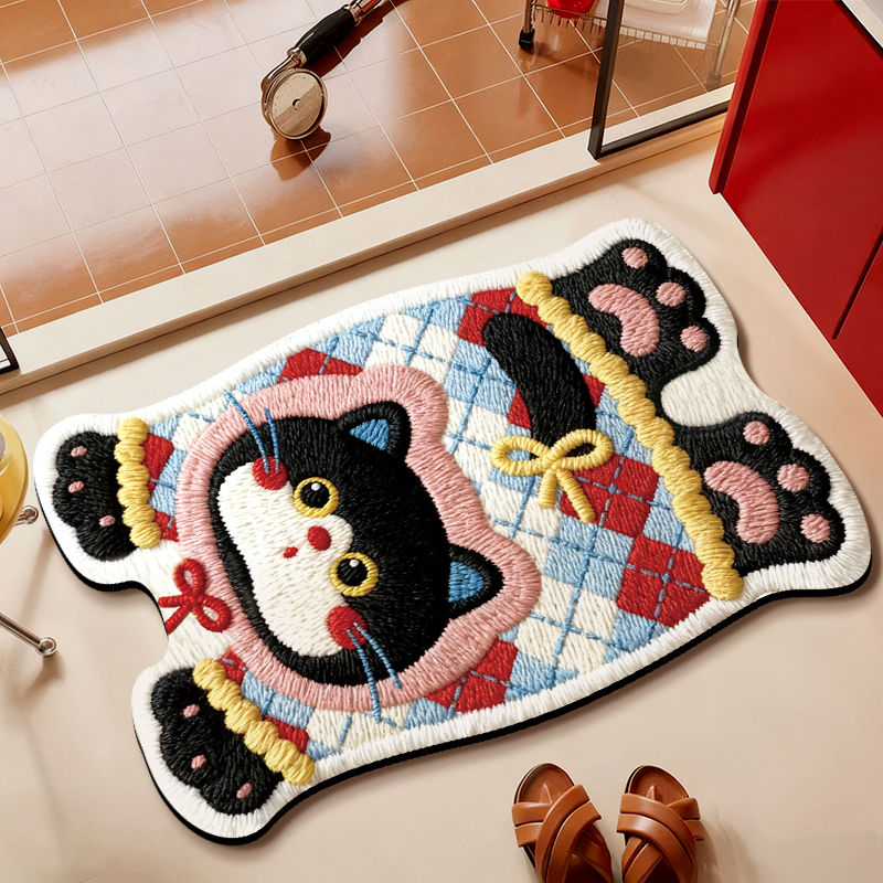 3D卡通平面立体效果浴室吸水防滑垫卫浴卫生间洗手间地毯速干脚垫,居家布艺,入户地垫,淘宝优惠券,粉丝福利购,淘宝优惠卷