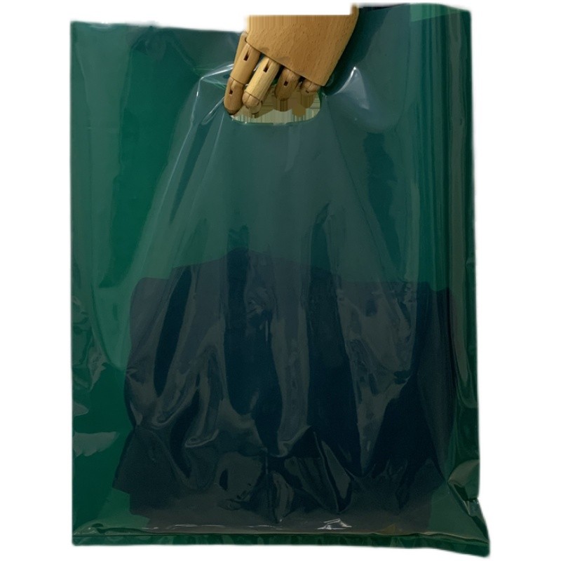 墨绿色防水服装袋子塑料袋手提袋定制logo购物袋包装礼品袋pe袋