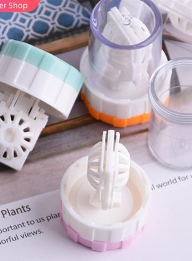 Contact Lens Cleaner Case Box Manual Rotation Type Plastic C