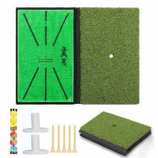 2 In 1 Golf Practice Grass Mat Anti-slip Foldable Golf