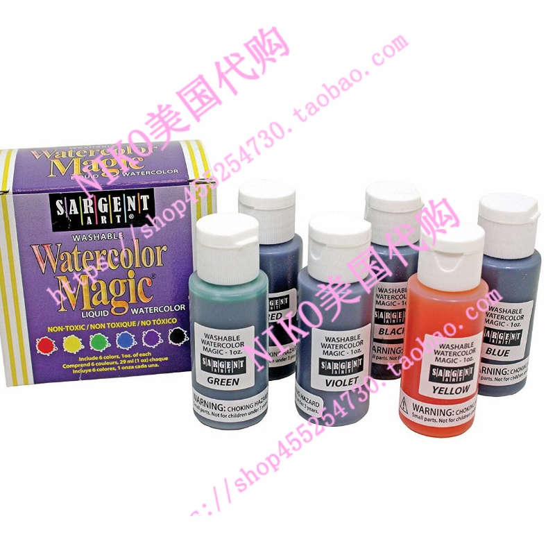 Sargent Art 22-6022 6-Count 1-Ounce Watercolor Magic Kit