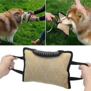 Biting Pillow German Linen Sheph for Dog Handle Durable with