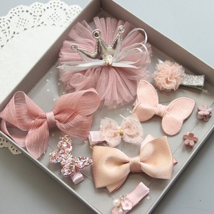 小学生女孩儿饰头饰头上组合装饰品扎头绳头发绳儿童发夹可爱