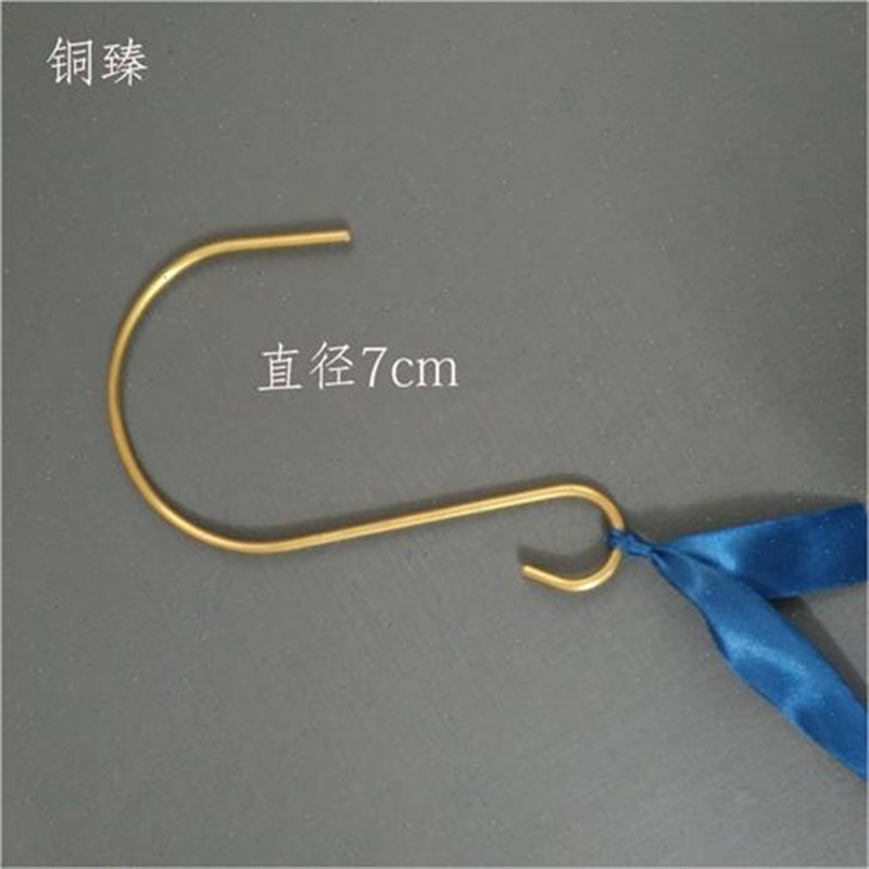 厂家简约蚊帐钩 黄铜古典学生床帘门帘钩子 酒店床上帐钩 一对S钩