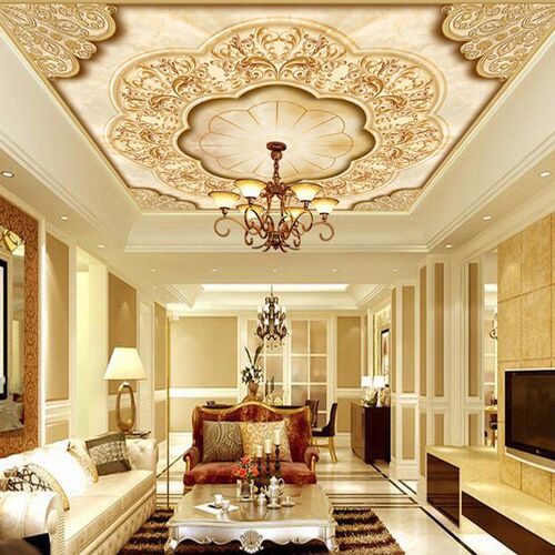 极速Wall Panel Wallpaper European Style Roll Leaf Flower Cei