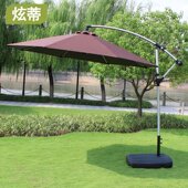 极速高 档遮阳伞庭院伞大太阳伞户外伞岗亭摆摊伞3米铝合金广告伞