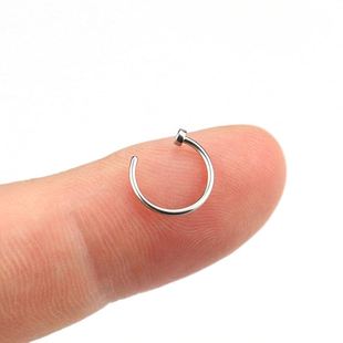Fake Nose Ring Sexy C Lip Ring Stainless Steel Piercing
