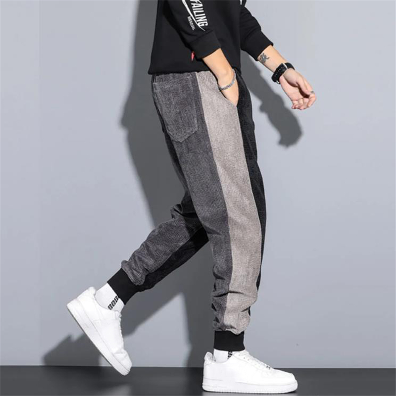 Hip Hop Corduroy Pants Men 2021 Autumn Winter New Arrival Wi