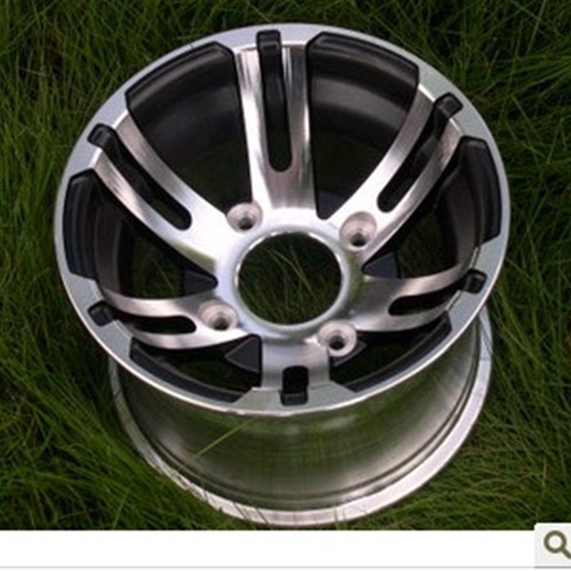 沙滩车加强版铝轮毂 扁平胎越野胎铝轮毂12寸 14寸前铝圈后车圈