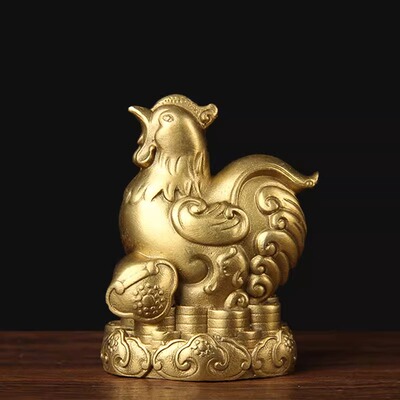 铜猪西北缺角房子缺角化解摆件西北补角摆件铜狗房屋缺西北角化解