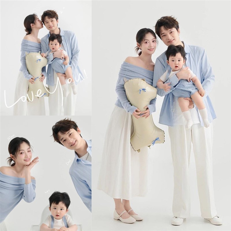 2025新款影楼拍照服装亲子装一家三口四口全家福摄影主题艺术照服