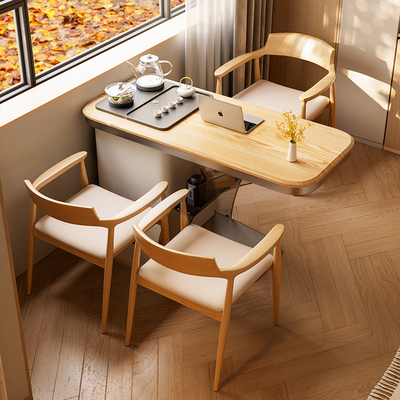 原木风实木茶桌椅组合