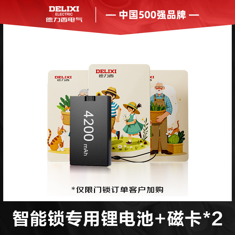 选配【升级服务包】德力西全家福磁卡/充电锂电池/延保服务 - 实物图
